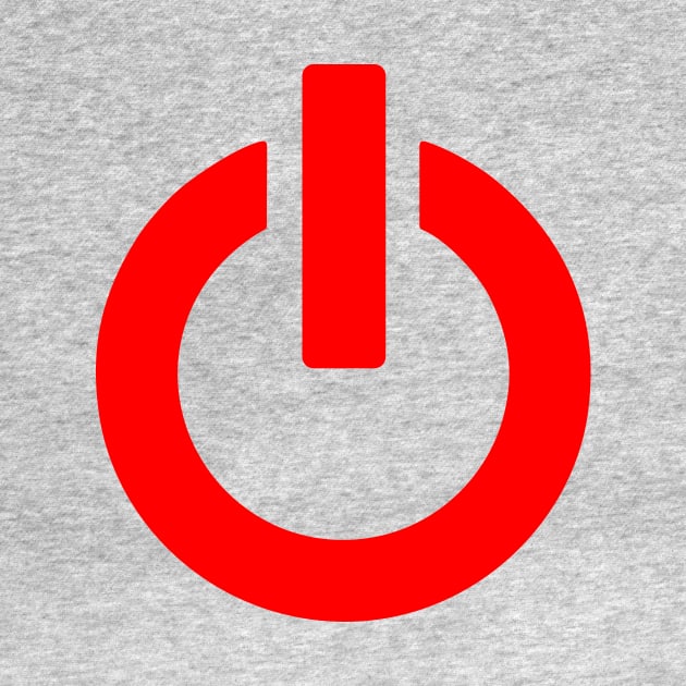 Power Button - Red Symbol by XOOXOO